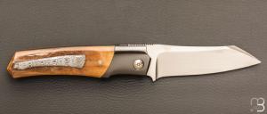    Couteau " Krypto " de Rémi Lavialle - Lame de Feu - Mammouth et RWL34