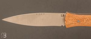 Couteau " L'Oegopsyde " fait main par Laraud Blade  - Platane et 14C28