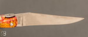    Couteau Laguiole en Aubrac Collection Cosmos modèle " Big-Bang " - Loupe de sureau