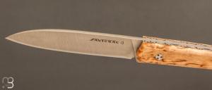 Couteau " Le Capi " par la Coutellerie Savignac -  Bouleau et lame en 14c28