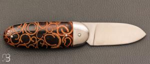  Couteau "  Le Manu " par La Bonne Trempe - Cannelle stabilisée et 14c28