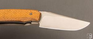  Couteau " Liner-lock " custom par Alex Bailleul - ALXKnives - Micarta et RWL34