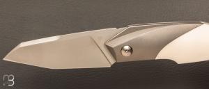   Couteau " Liner lock " custom par Samuel Jugieau - Elforyn et lame en RWL34