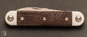 Couteau Sessantesimo 2 pièces micarta marron 195.MCM par Maserin