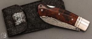  Couteau " Ork " custom lock-back par Raphaël Durand - Damas de Samuel Lurquin