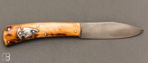   Couteau "Scagel" par Pierre Henri Monnet - Bois de cerf
