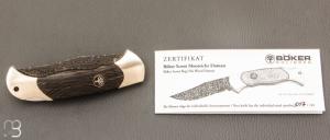 Couteau Böker Solingen - Scout Bog Oak Damast N°107/199  - 112124DAM