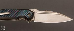 Couteau " Speartak Small " custom de GTKnives - Thomas Gony - Fibre de carbone et D2