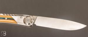   Couteau de poche T3 par J.-P. Suchéras - Buis rivière et X50CrMoV15N