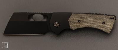 Couteau  "  Thick Boy V2 "  Micarta et CPM-20CV par EMPEDC - First Production