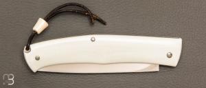    Couteau " Thiers" custom par Raphaël Durand - G10 blanc et RWL34