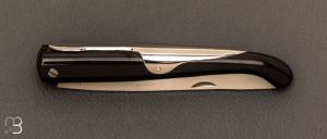  Couteau " Yatagan 12cm Courty " par J. Mongin - Corne noire 