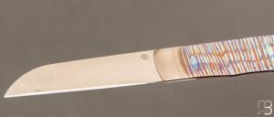 Couteau  " air Rayures " par Roberto Ottonello 13 grammes