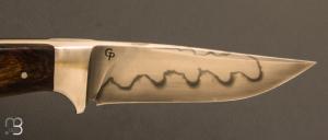 Couteau droit intégral par Grégory Picard - Bois de fer et lame en C105