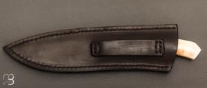 Couteau droit semi intégral " 1820 Berthier " par Anthony Brochier 