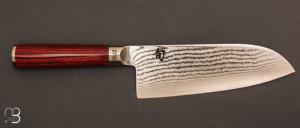   Couteau japonais Kai Shun Classic Red Santoku 190 mm Limited Edition - DM.0717RD