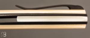 Couteau " liner lock " custom de David Lespect - Phacochère et C105