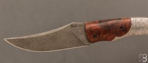 Couteau " Pointix " lock back de Florent Dall'ava - L'atelier Dall'ava - Bois de fer