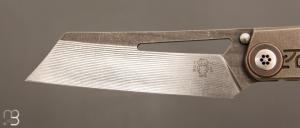  Couteau " DAO frame lock " custom par Torpen Knives - Jérôme Hovaere - Titane et Damax™