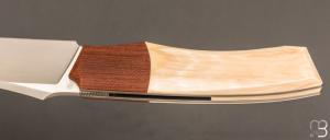 Couteau " custom " de Berthelemy Gabriel - La Forge Agab - Ivoire de mammouth et RWL34