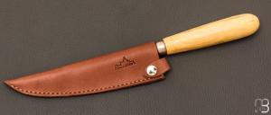 Etui cuir marron pour couteaux Pallares utilitaire/steak 12 cm
