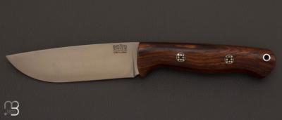   Couteau " Fox River EXT-2 "droit custom par Bark River - Bois de fer et CPM-Cru-Wear