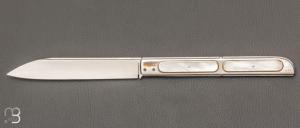 Couteau " Grande Chimre " pliant fait main par Bastien Toubhans - Atelier Beau Merle