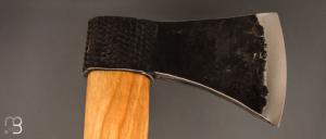  Hache Style « forestière » par Frederic Maschio - Rape / Tranchant C70  et manche en frêne