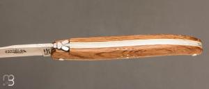    Couteau Laguiole d’ici IG 12cm par Forge de Laguiole - Plein manche cœur de chêne subfossile