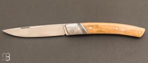  Couteau " Le Thiers " de Robert Beillonnet - ivoire de mammouth et RWL34