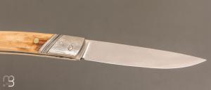  Couteau " Le Thiers " de Robert Beillonnet - ivoire de mammouth et RWL34