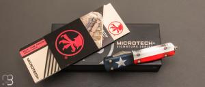 Couteau  "   Ultratech T/E Full Serrated Bladeshow Texas Apocalyptic " Microtech - 123-12 BSTX