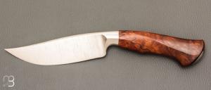  " Nightingale variation Knife " custom par Oliver Goldschmidt - Bois de fer et damas