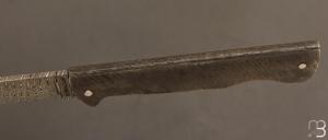  Couteau " Basic " slipjoint custom par Anthony Brochier - Damas