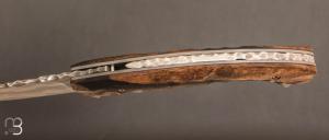   Couteau 1515 de poche collection " Primitive " par Manu Laplace - Ebène du Cameroun
