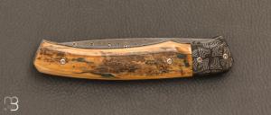    Le " 1820 Berthier " par Joël Grandjean - Ivoire de Mammouth et lame damas