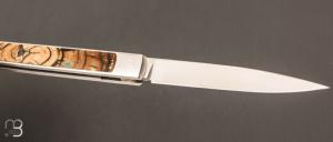 Couteau " APEX " custom de Lionel Lalague - Ivoire de mammouth et lame en RWL34