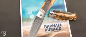  Couteau " BAD ASS " custom par Raphaël Durand - Ivoire de mammouth et lame Suminagashi SGPS