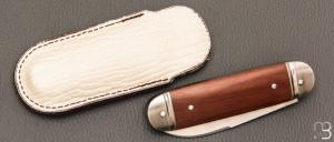 Couteau " Bouledogue " fait main par Laurent Gaillard - Micarta / 14C28N