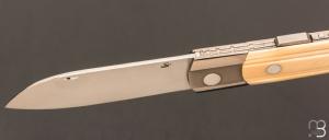  Couteau " Boxer "  lock-back par Jean-Pierre Suchéras - Mammouth et RWL-34