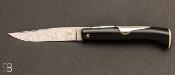 Couteau Chasseur 12 cm Buffle & Phacochère Lame damas par J. Mongin