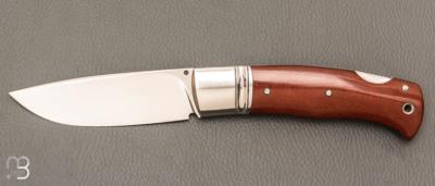    Couteau " Drop "  custom lock-back par Raphaël Durand - Micarta et RWL34