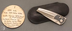 Couteau " EDI Integral custom  " par Petr Hofman - Titane et N690