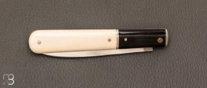 Couteau " Effilé "  par Adrien Vautrin - Mammouth et corne noire