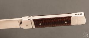   Couteau " Empire " de collection par Benjamin Mittay - Micarta Vintage et lame en 14c28n