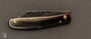  Couteau " Eustache " piémontais par Geoffroy Gautier - Corne