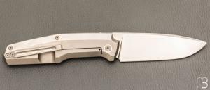  Couteau  " FiF20 Braille " custom par Philippe Jourget - Titane et CPM-154CM