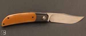   Couteau " Foxy " custom par Maxime Belzunce - Micarta et RWL34