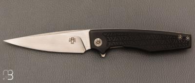 Couteau " IKE " custom par Torpen Knives - Jérôme Hovaere - G10 et lame en N690Co