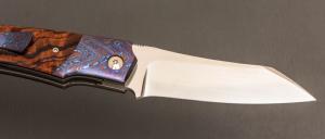   Couteau " KRYPTO " custom par Rémi Lavialle - RWL34 et bois de fer d'Arizona